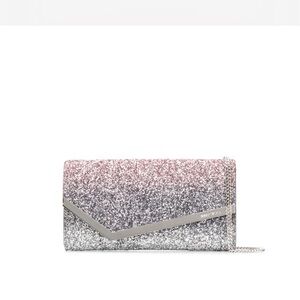 Jimmy Choo Elegant Glitter Clutch Bag